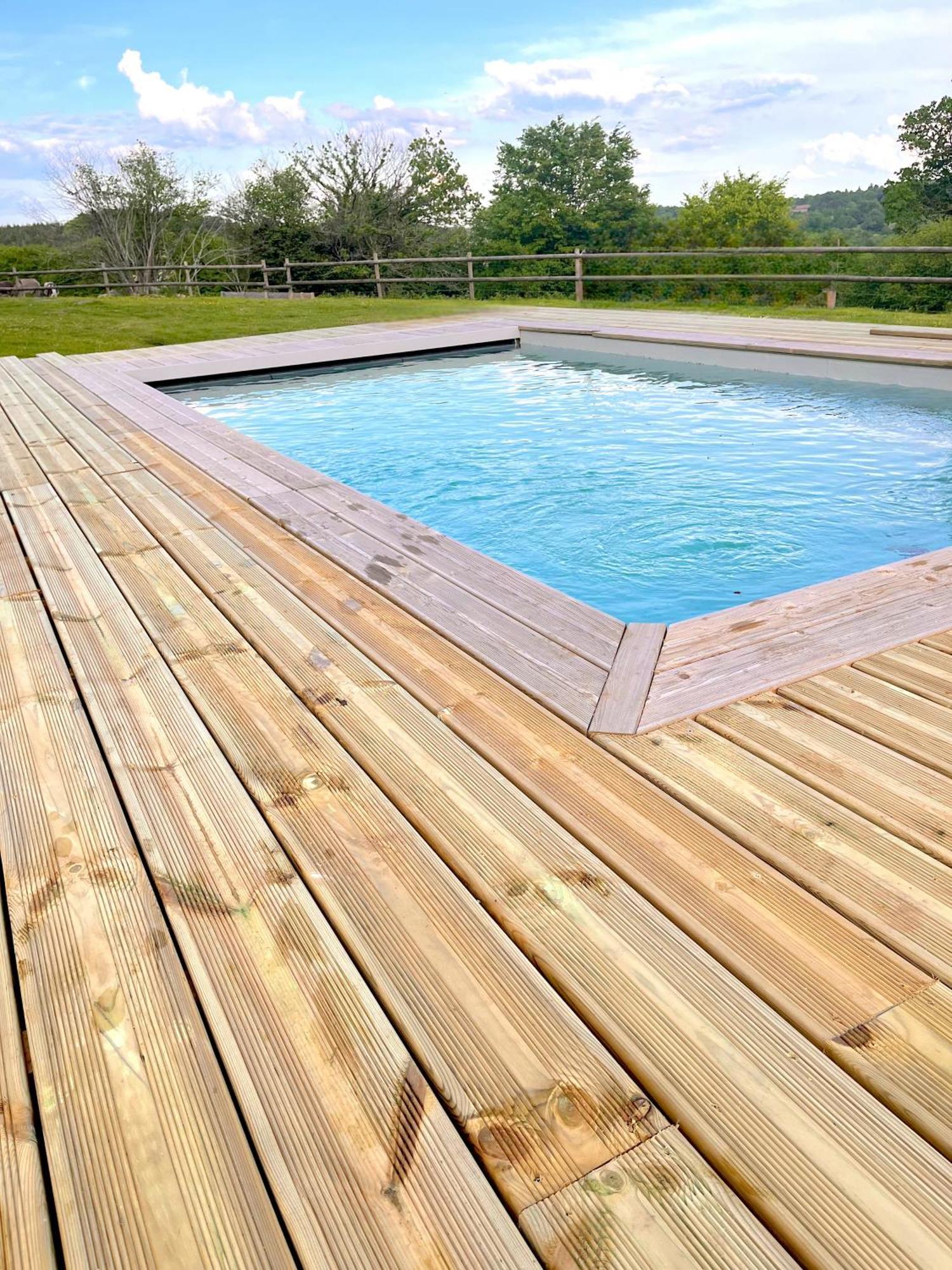 Villa Madelaine Ranch, Nouvelle Piscine 2025 Le Gast Esterno foto